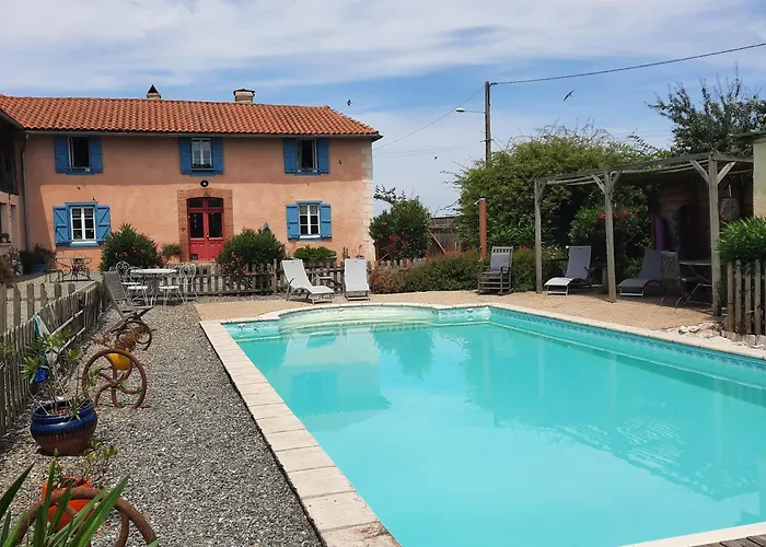 A La Ferme Avec Piscine Vakantiehuis